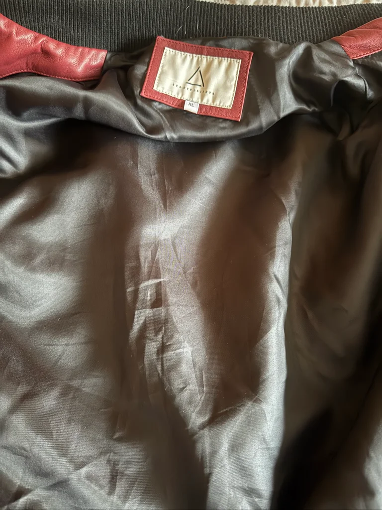Serge Pariente, chaqueta de cuero para hombre talla XL, nueva sin etiqueta – photo 5